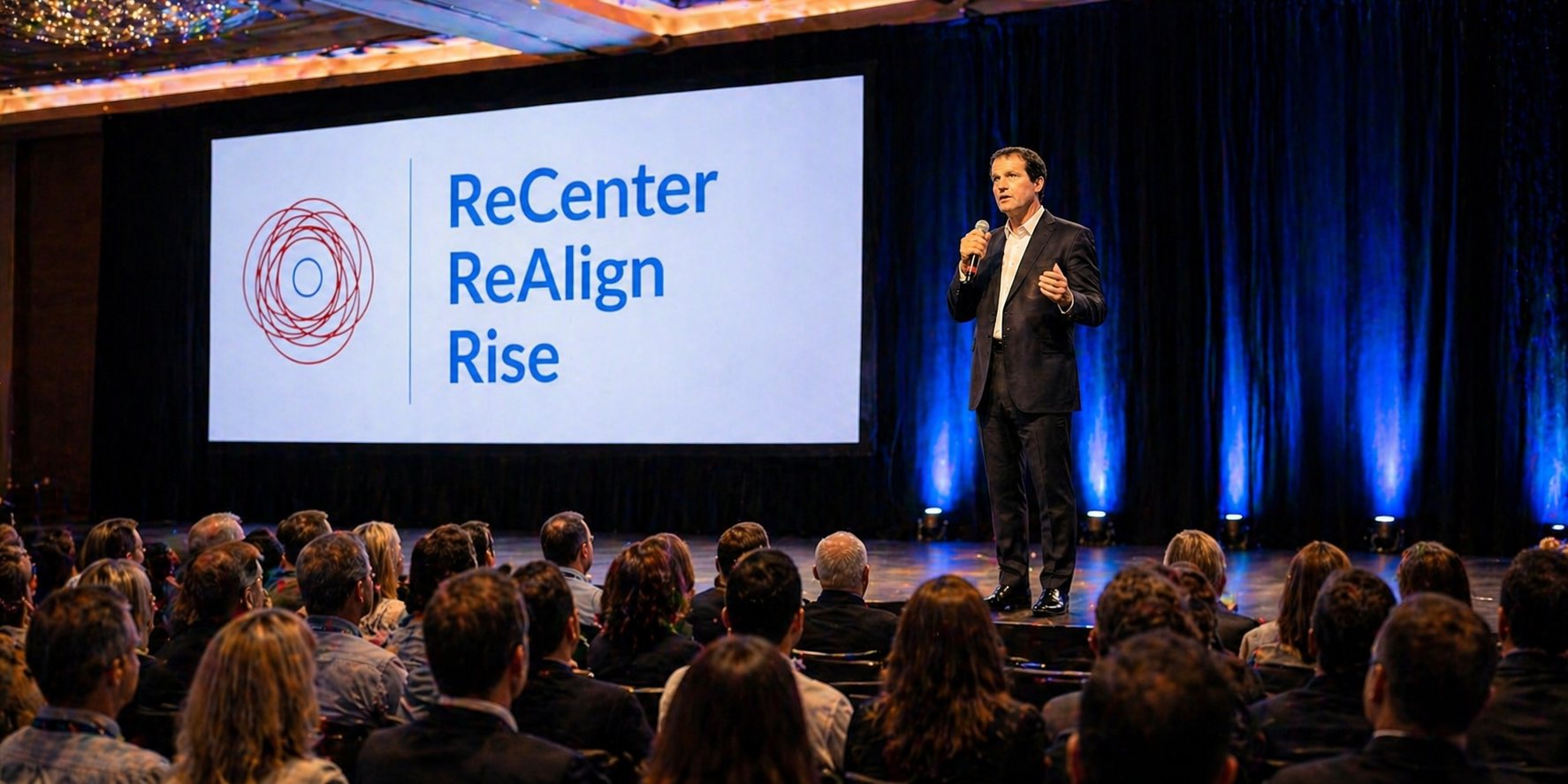 Michael Clark delivering a keynote